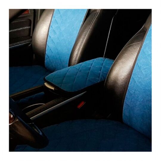 Авторитет Накидка на подлокотник Стандарт Алькантара Синяя