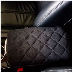 Авторитет Накидка на подлокотник Широкая Алькантара Черная