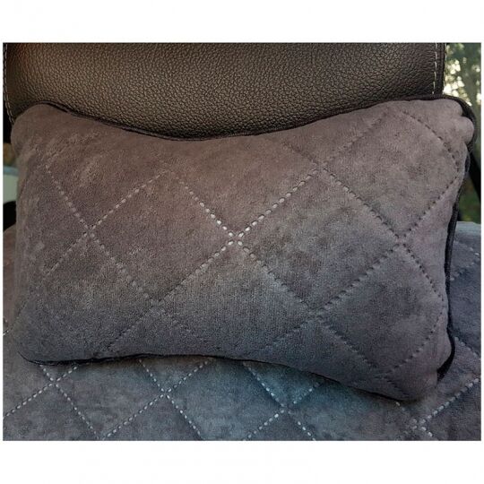 Авторитет подушка-подголовник Алькантара Графит