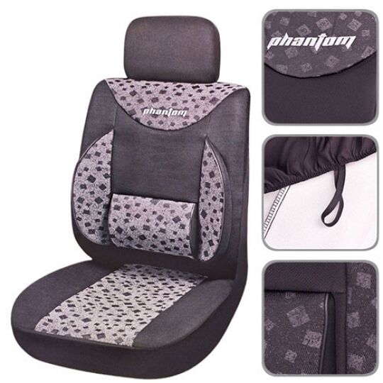 Milex Phantom Комплект чехлов на автомобильные сидения Серые Milex Phantom Комплект чехлов на автомобильные сидения Серые