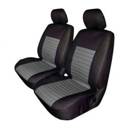 Milex Arctic Чехлы универсальные на передние сидения с подогревом 12V, Черно-серые