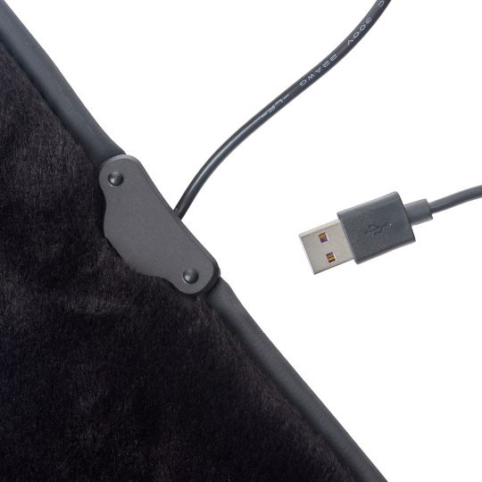 Vitol VH-0509 Накидка на сиденье с подогревом черный (42*40 см) 5V USB