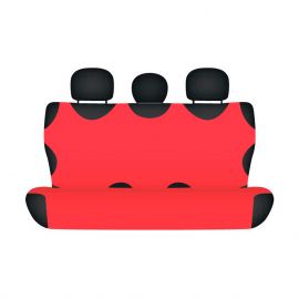 Чехлы майки Kegel-Blazusiak Cotton на автомобильные задние сидения  (красные)