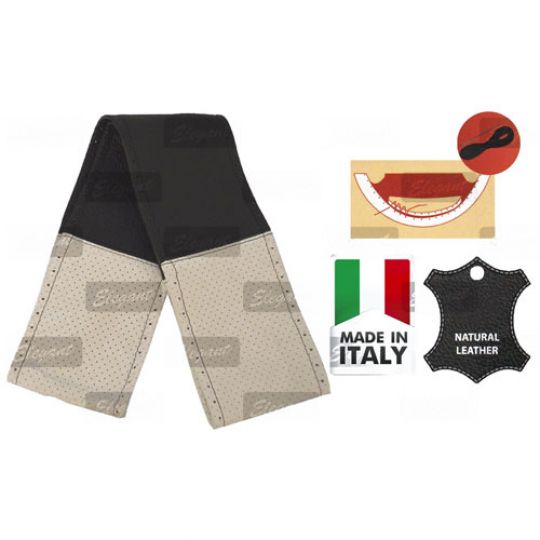 Elegant  Оплетка (чехол) на руль обшиваемая кожа перфорированный EL105 127 (4 шва)