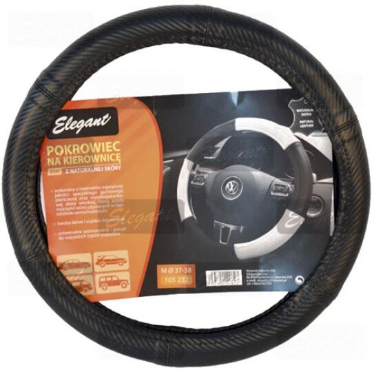 Elegant Чехол на руль кожа карбон EL105 232