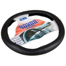 Vitol Оплетка (чехол) на руль кожзам CQ 091006BK