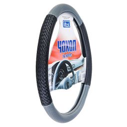 Vitol Оплетка (чехол) на руль кожзам FD103023