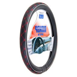 Vitol Оплетка (чехол) на руль кожзам JU 1201032