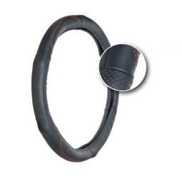 Vitol Оплетка (чехол) на руль кожа перфорированная с вставками 09NR007