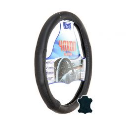 Vitol Оплетка (чехол) на руль кожа прессованная с вставками 09NR605