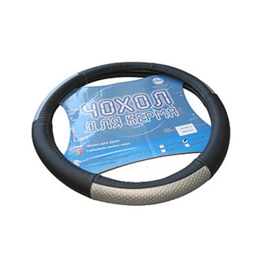 Vitol Оплетка (чехол) на руль кожа с вставками 4745