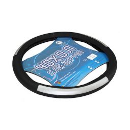 Vitol Оплетка (чехол) на руль кожа с вставками 7107