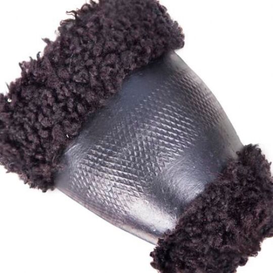 Vitol Оплетка на руль (каркасная) VJX 163078 BK, размер M, Мех черный