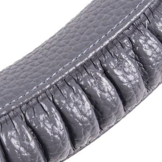 Vitol Оплетка на руль (каркасная) VLU 1806009 GY, размер M, кожзам Серый