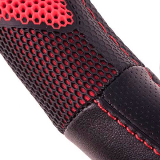 Vitol Оплетка на руль (каркасная) VLU-1808010 RD, размер L, кожзам Черный с красным