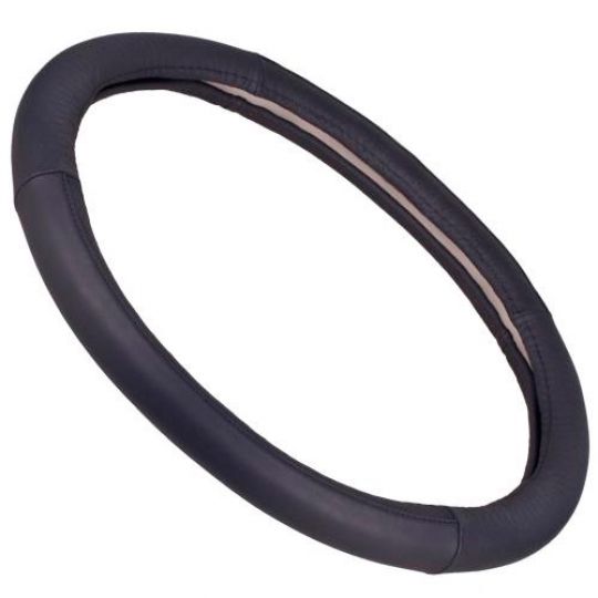 Vitol Оплетка на руль (каркасная) 605, размер M, БО кожа Черная Vitol Оплетка на руль (каркасная) 605, размер M, БО кожа Черная