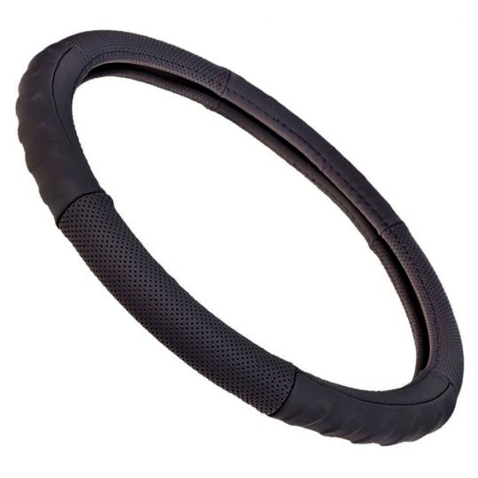 Vitol Оплетка на руль (каркасная) B 317, размер XXL, БО кожа Черная Vitol Оплетка на руль (каркасная) B 317, размер XXL, БО кожа Черная