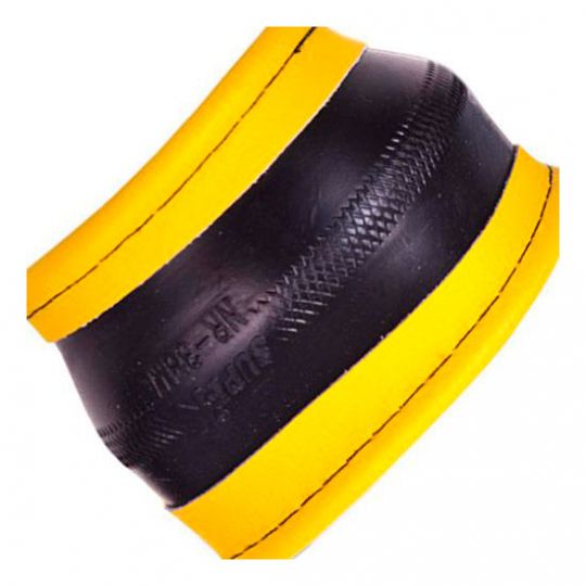 Vitol Оплетка на руль (каркасная) 09NR601 B, размер M, прессованная кожа Черный/Желтый