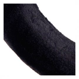 Vitol Оплетка на руль (каркасная) R 1210004, размер L, Кожзам с мехом Черный