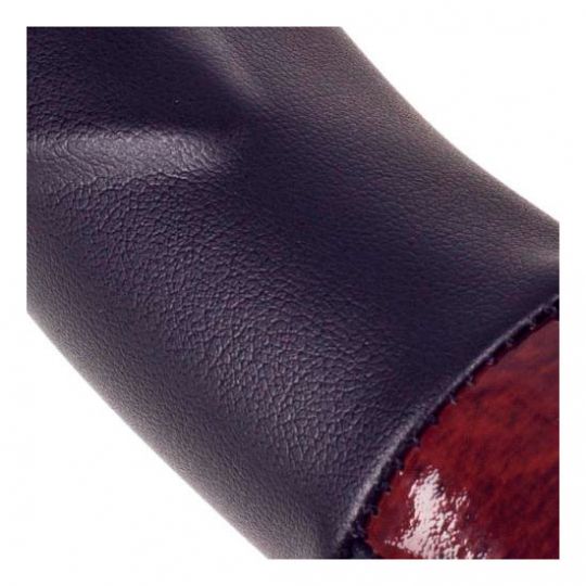 Vitol Оплетка на руль (каркасная) HU 100107, размер M, Черный кожзам с вставкой под красное дерево Vitol Оплетка на руль (каркасная) HU 100107, размер M, Черный кожзам с вставкой под красное дерево