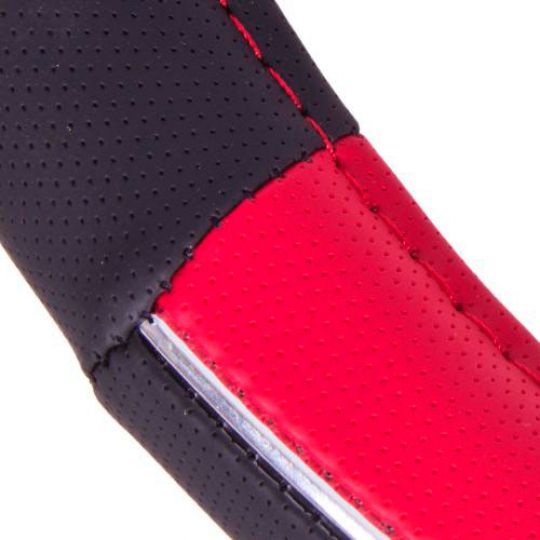 Vitol Оплетка на руль (каркасная) JU 080204RD, размер S, Кожзам Черный с красными вставками Vitol Оплетка на руль (каркасная) JU 080204RD, размер S, Кожзам Черный с красными вставками