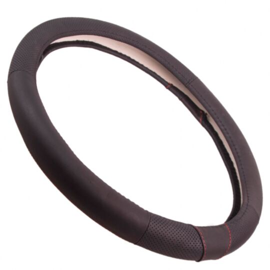 Voin Оплетка на руль (каркасная) VLOD-L2031 BK, размер M, БО, Перфорированная кожа Черная