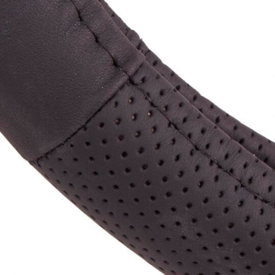 Voin Оплетка на руль (каркасная) VLOD-L2031 BK, размер M, БО, Перфорированная кожа Черная