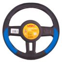 Voin Оплетка на руль (каркасная) VLOD-L2031 BK/BL, размер M, БО, Перфорированная кожа Черно-синий