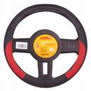 Voin Оплетка на руль (каркасная) VLOD-L2031 BK/RD, размер M, БО, Перфорированная кожа Черно-красная