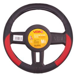 Voin Оплетка на руль (каркасная) VLOD-L2031 BK/RD, размер M, БО, Перфорированная кожа Черно-красная Voin Оплетка на руль (каркасная) VLOD-L2031 BK/RD, размер M, БО, Перфорированная кожа Черно-красная