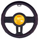 Voin Оплетка на руль (каркасная) VLOD-L2163 BK, размер M, БО, Перфорированная кожа Черная