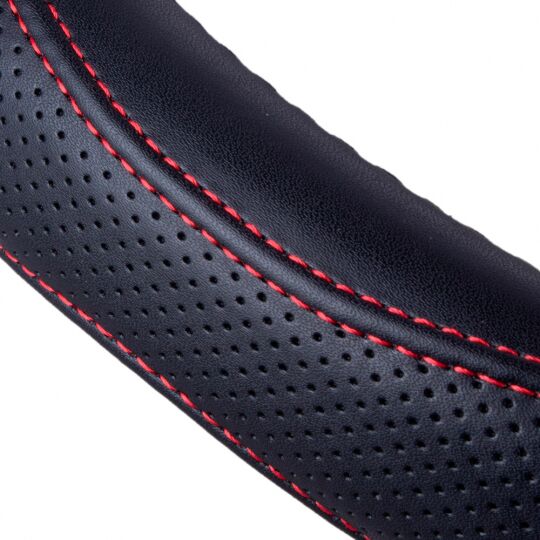 Voin Оплетка на руль (каркасная) VLOD-LF2161 BK размер M, Кожа Черная/Flat