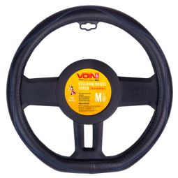 Voin Оплетка на руль (каркасная) VLOD-LF2161 BK R/BL, размер M, БО, Перфорированная кожа Черная/Flat Voin Оплетка на руль (каркасная) VLOD-LF2161 BK R/BL, размер M, БО, Перфорированная кожа Черная/Flat