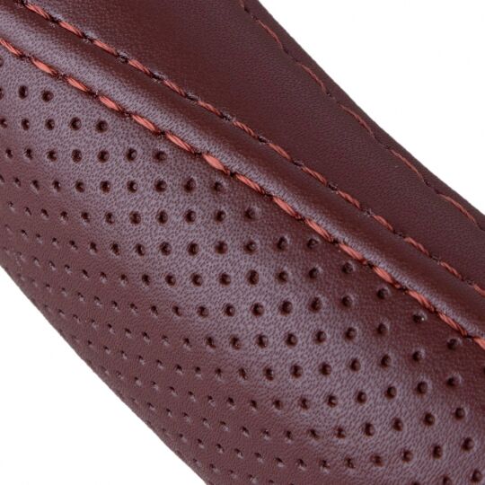 Voin Оплетка на руль (каркасная) VLOD-LF2161 BR размер M, Кожа Коричневый/Flat