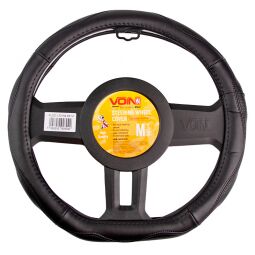 Voin Оплетка на руль (каркасная) VLOD-LF2164 BK размер M, Кожа Черная/Flat Voin Оплетка на руль (каркасная) VLOD-LF2164 BK размер M, Кожа Черная/Flat