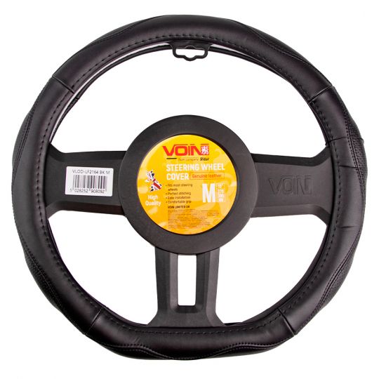 Voin Оплетка на руль (каркасная) VLOD-LF2164 BK размер M, Кожа Черная/Flat Voin Оплетка на руль (каркасная) VLOD-LF2164 BK размер M, Кожа Черная/Flat