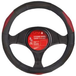 Voin Оплетка на руль (каркасная) VLOD-L285 RD, размер M, БО, Перфорированная кожа Черно-красная Voin Оплетка на руль (каркасная) VLOD-L285 RD, размер M, БО, Перфорированная кожа Черно-красная