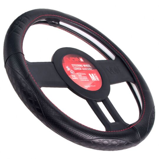 Voin Оплетка на руль (каркасная) VLOD-L941, размер M, БО, Кожа Черная Voin Оплетка на руль (каркасная) VLOD-L941, размер M, БО, Кожа Черная