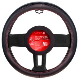 Voin Оплетка на руль (каркасная) VLOD-L948, размер M, БО, Кожа Черная Voin Оплетка на руль (каркасная) VLOD-L948, размер M, БО, Кожа Черная