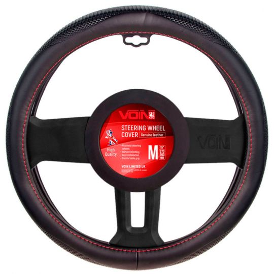 Voin Оплетка на руль (каркасная) VLOD-L948, размер M, БО, Кожа Черная Voin Оплетка на руль (каркасная) VLOD-L948, размер M, БО, Кожа Черная