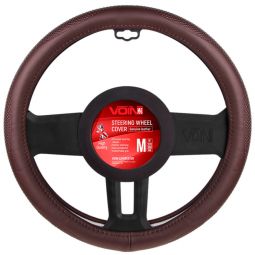 Voin Оплетка на руль (каркасная) VLOD-L948, размер M, БО, Кожа Коричневая Voin Оплетка на руль (каркасная) VLOD-L948, размер M, БО, Кожа Коричневая
