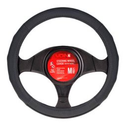 Voin Оплетка на руль (каркасная) VLOD-L281, размер M, БО, Перфорированная кожа Черная Voin Оплетка на руль (каркасная) VLOD-L281, размер M, БО, Перфорированная кожа Черная