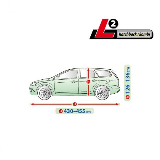 Kegel чохол-тент Membrane Garage Hatchback L2 (430-455х136х148)