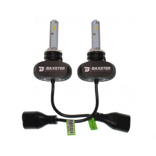Baxster Лампы автомобильные светодиодные S1 H27 6000K 4000Lm (2 шт)