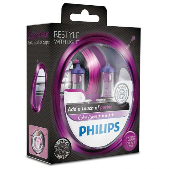 Philips ColorVision (+60% света) - Лампочки автомобильные