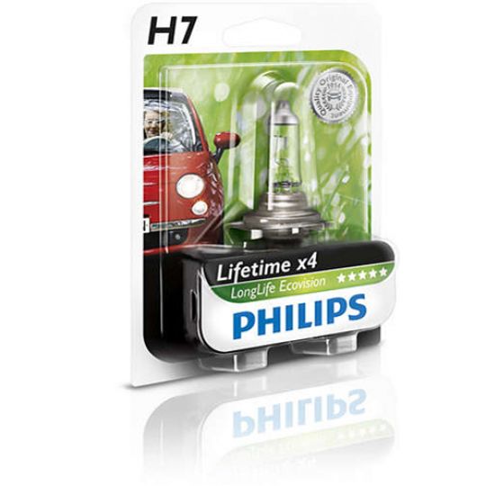 Philips LongLife EcoVision (служат в 4 раза дольше) - Лампочки автомобильные
