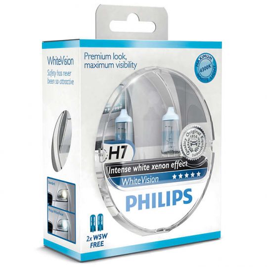 Philips WhiteVision (эффект ксенонового света) - Лампочки автомобильные