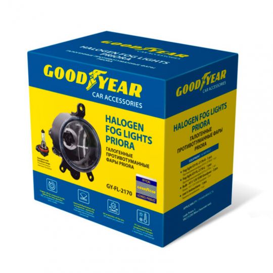 Противотуманные фары Goodyear с лампами Н11 (Lada Priora) (GY019003) Противотуманные фары Goodyear с лампами Н11 (Lada Priora) (GY019003)