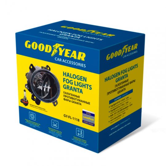 Противотуманные фары Goodyear с лампами Н11 (Lada Granta) (GY019004) Противотуманные фары Goodyear с лампами Н11 (Lada Granta) (GY019004)