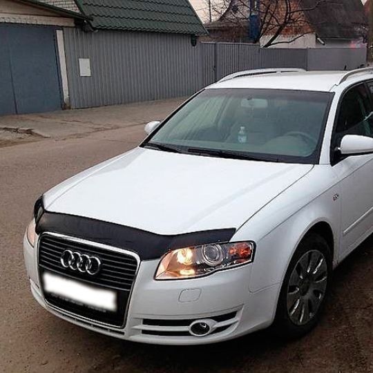 VipTuning Audi A4 B7 '04-08 Дефлектор капота "мухобойка"
